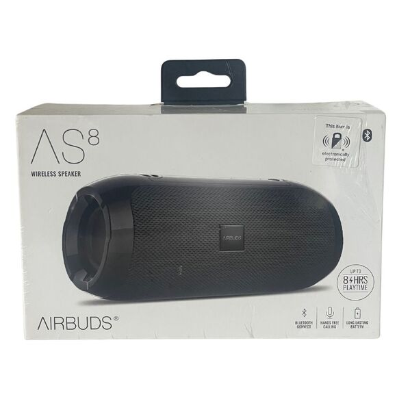 AS8 Airbuds Wireless Speaker Bluetooth 30ft Handsfree Calling 8Hrs Playtime - Picture 1 of 9